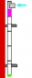 Preview: 1x Einwurf OG-KG. D=250mm. 1 x Türe seitlich 90°