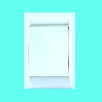 Wandsaugdose  DECO - lang. Kunststoff weiß. glänzend