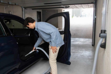 Schlaucheinzug für         Garage
